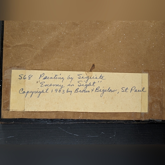 Vintage Framed War Print - Picture 2 of 8